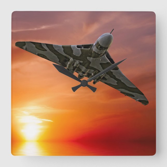 Reloj Cuadrado Sunset Vulcan (Anverso)