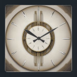 Reloj Cuadrado súper estilo Art Deco<br><div class="desc">Gran diseño de reloj. Te encantará como a otros. Tenga la libertad de usar este diseño para otro producto que desee o para el personalizar y agregue su texto. Sígueme por más. Gracias. Que tengas un buen día.</div>