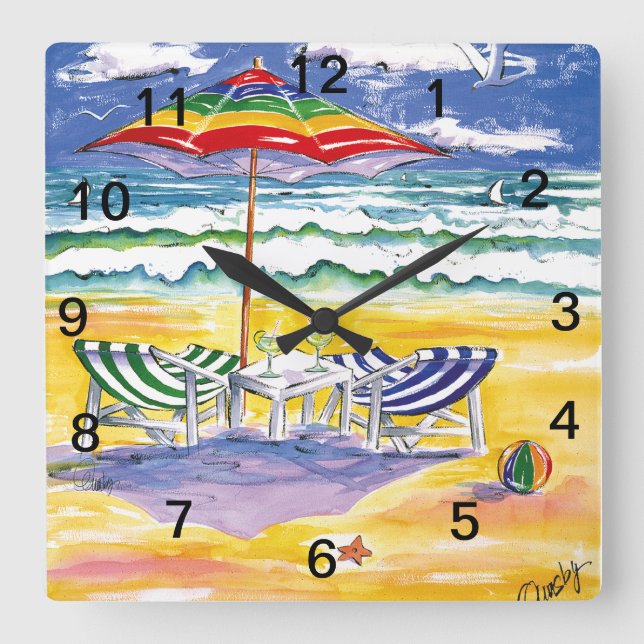 Reloj Cuadrado Surviving Stress-wall clock (Anverso)