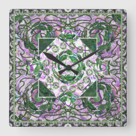 Reloj Cuadrado Susea Blu Studios Garden Mandela Clock