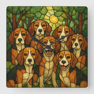 Reloj Cuadrado Süsse Beagle Uhr