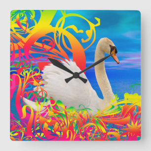 Reloj Cuadrado Swan Nest