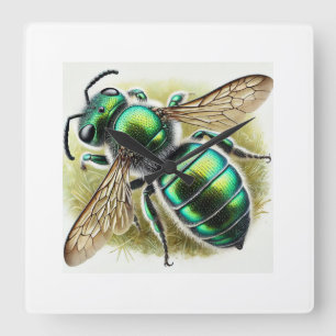 Reloj Cuadrado Sweat bee 300924IREF239 - Watercolor