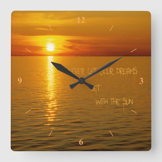 Reloj Cuadrado Swedish Islands Dream. (Anverso)