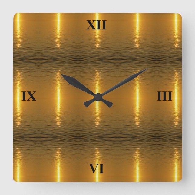 Reloj Cuadrado Swedish Ripples (Anverso)