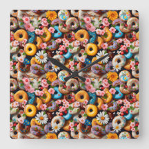 Sweet Donuts Seamless Pattern Design