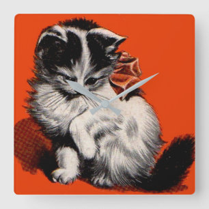 Reloj Cuadrado sweet little kitten