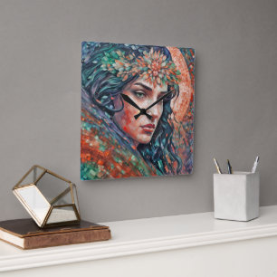 Reloj Cuadrado "Sylvarra" - Susurros en Tesserae
