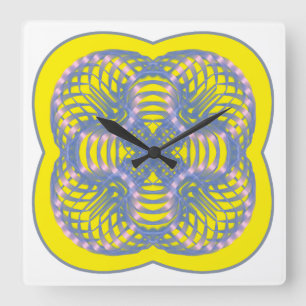 Reloj Cuadrado Symmetric pattern