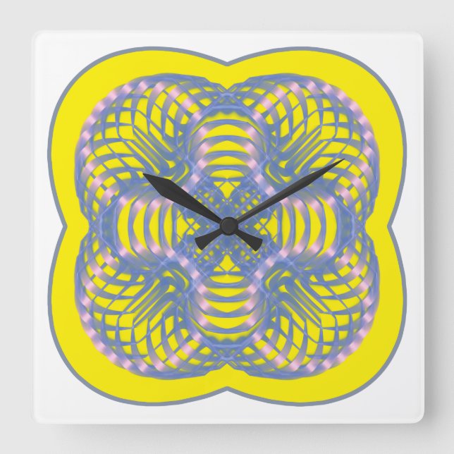 Reloj Cuadrado Symmetric pattern (Anverso)