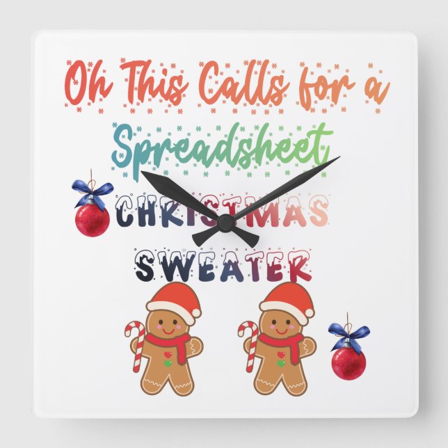 Reloj Cuadrado T-Shirt (Anverso)