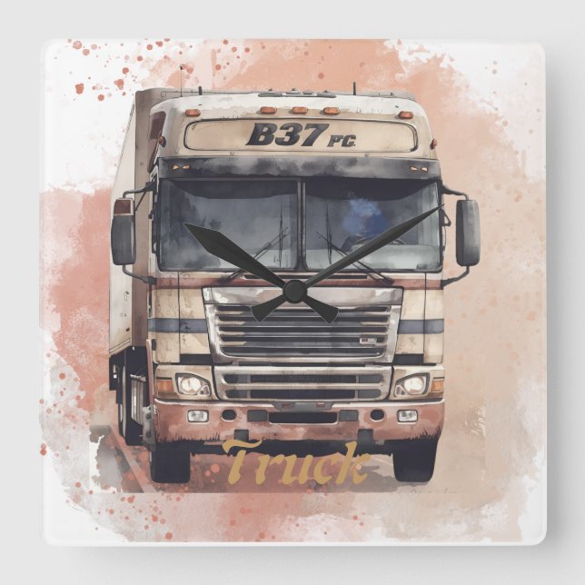 Reloj Cuadrado T-Shirts (Anverso)