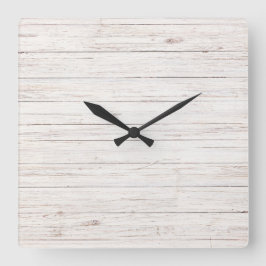 Reloj Cuadrado tablas de madera