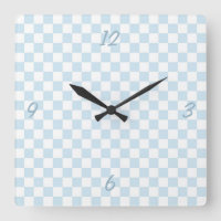 Tablero de verificación azul y blanco Pastel