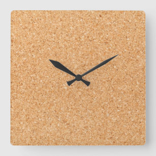 Reloj Cuadrado Tablón de corcho