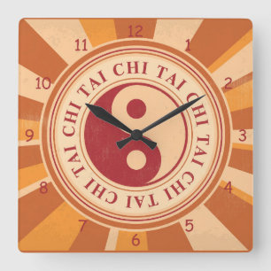 Reloj Cuadrado Tai Chi Yang