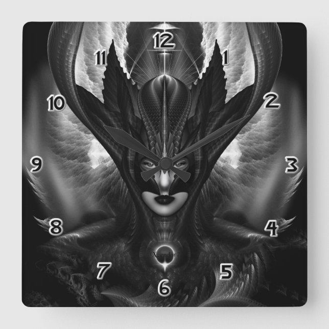 Reloj Cuadrado Taidushan Sai TOT BlackSun Wall Clock (Anverso)