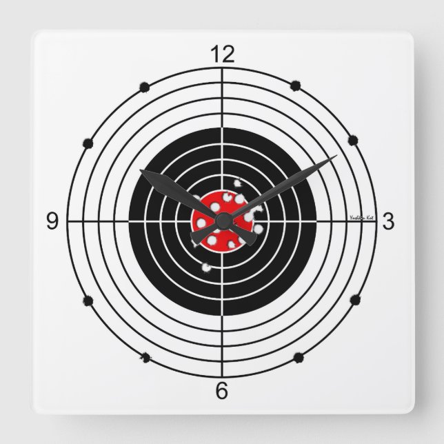 Reloj Cuadrado Target (Anverso)