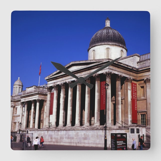 Reloj Cuadrado Tarjeta postal (Anverso)