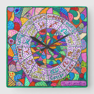 Reloj Cuadrado Tarot Lumination Wall Clock
