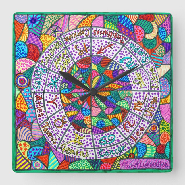 Reloj Cuadrado Tarot Lumination Wall Clock