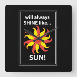 Reloj Cuadrado Tarot Sun Mystical Tarot