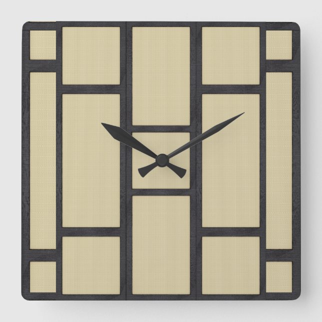 Reloj Cuadrado Tatami (Anverso)