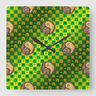 Reloj Cuadrado Tauro & Mono Fuego