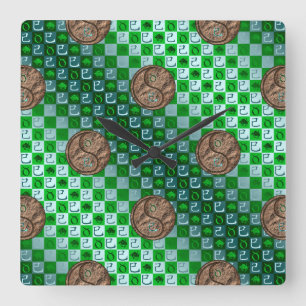 Reloj Cuadrado Tauro & Serpiente de Tierra