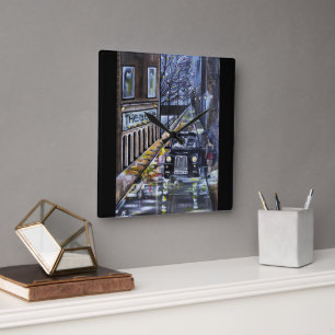Reloj Cuadrado Taxi para Kate Pintura de Alfred Fox
