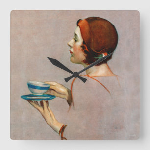 Reloj Cuadrado Taza de Java