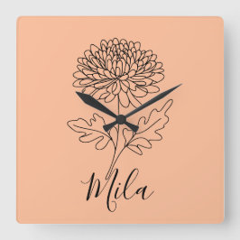 Reloj Cuadrado Taza Térmica