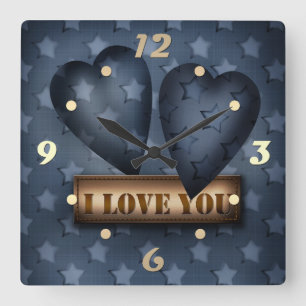 Reloj Cuadrado Te amo