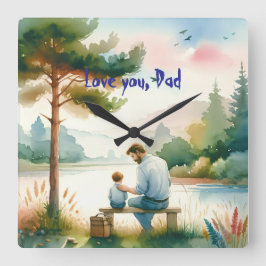 Reloj Cuadrado Te quiero, papá