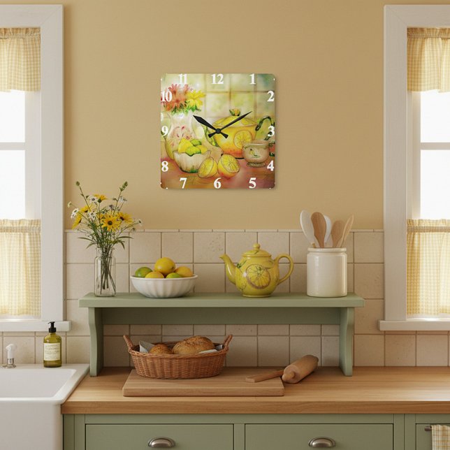 Reloj Cuadrado Tea with lemon  (Subido por el creador)