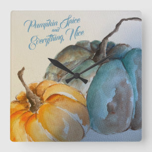 Reloj Cuadrado Teal Pumpkin Acrylic Wall Clock