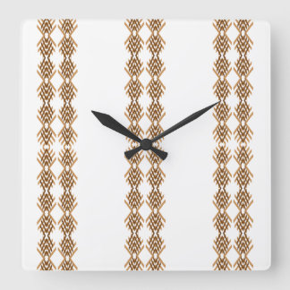 Reloj Cuadrado Tebeb Geometric Weave – Ethiopian Tribal Pattern