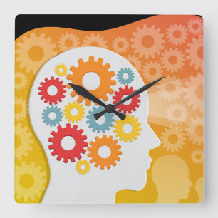 Reloj Cuadrado Tech Design Square Wall Clock