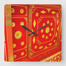 Reloj Cuadrado Techo tailandés de Pavillion