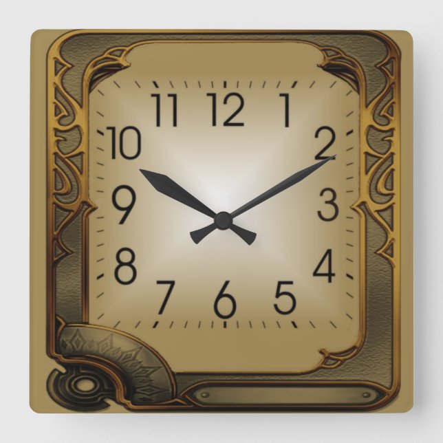 Reloj Cuadrado Tecnología (Anverso)