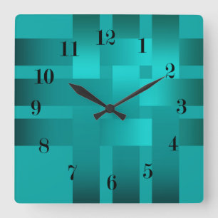 Reloj Cuadrado Tejidos, cintas, satén