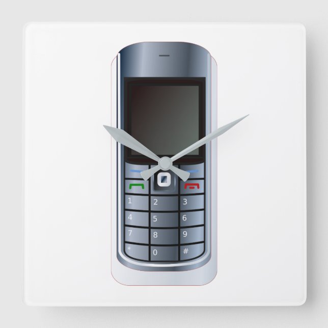 Reloj Cuadrado Teléfono móvil (Anverso)