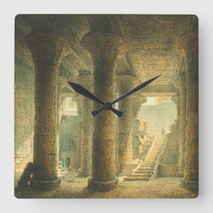 Reloj Cuadrado Templo antiguo egipcio de Esna