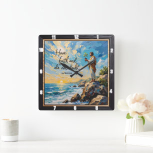 Reloj Cuadrado Tener fe y no dudar. Mateo 2:21