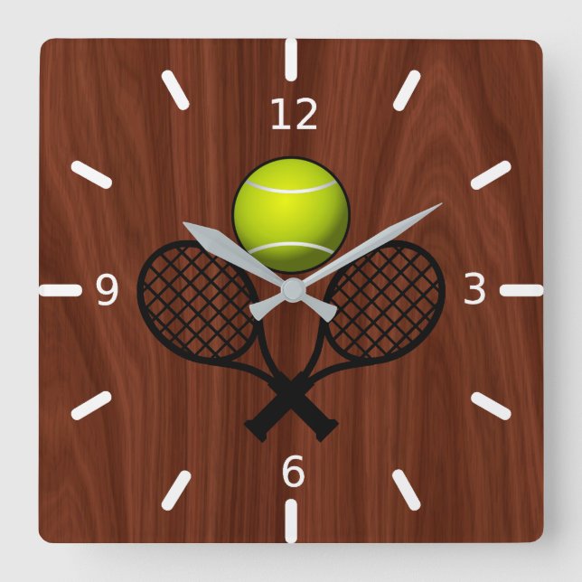Reloj Cuadrado Tenis (Anverso)