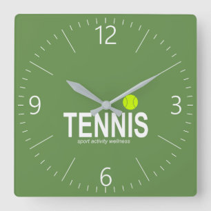 Reloj Cuadrado Tenis