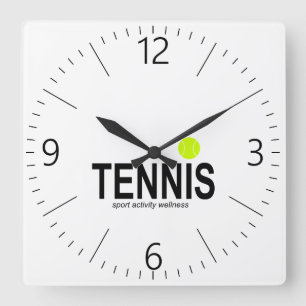 Reloj Cuadrado Tenis