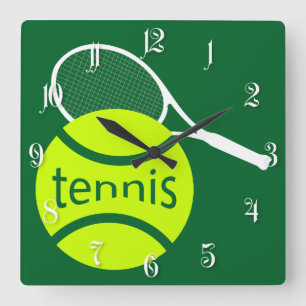 Reloj Cuadrado Tenis