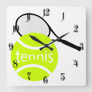 Reloj Cuadrado Tenis