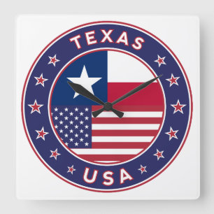 Reloj Cuadrado Texas